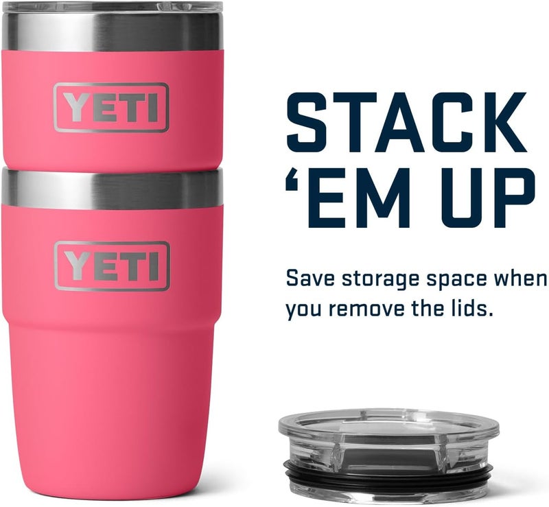 YETI كوب رامبلر سعة 8 أونصات قابل للتكديس، من الفولاذ المقاوم للصدأ، كوب إسبريسو مع غطاء مغناطيسي | معزول بالفراغ، غطاء مغناطيسي - Image 2